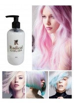 Безамонячна боя за коса за балеаж и кичури на водна основа цвят Бяло - Radical
