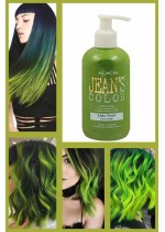 Безамонячна Боя за кичури и балеаж цвят Зелено Мохито - Lime Twist - Jeans Color пастелна серия
