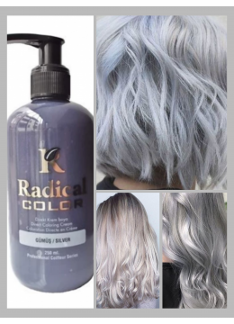 Професионална безамонячна боя за коса цвят Сребърно - Radical