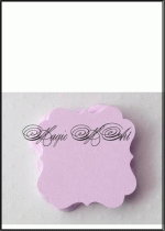 Етикет за покана или подарък Elegy пакет 10 броя светло лилаво