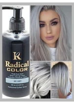 Полутрайна професионална боя за коса без Амоняк цвят сиво - Radical